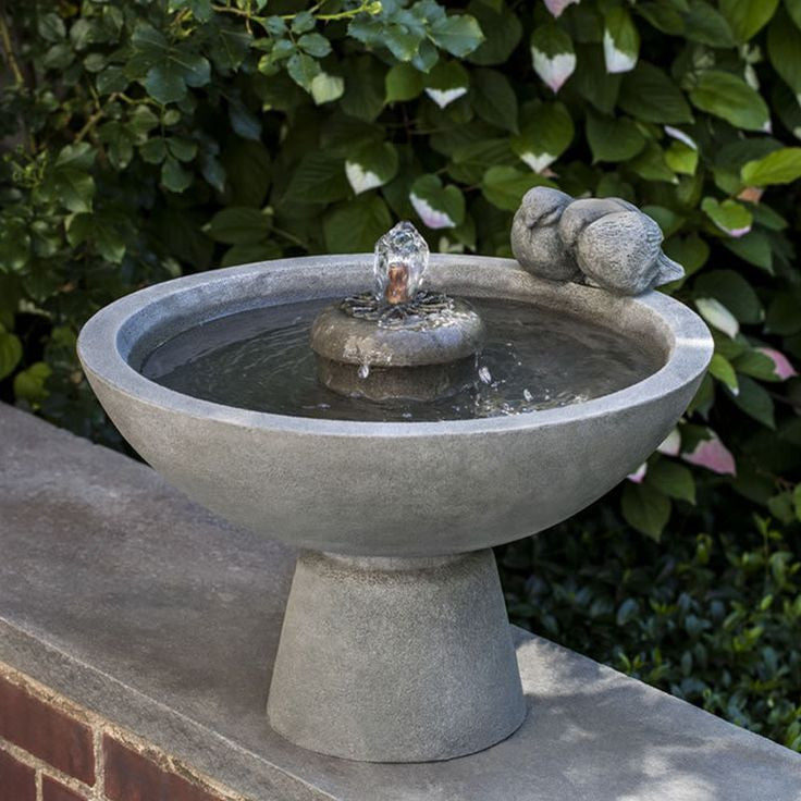 cast stone bird bath fountain