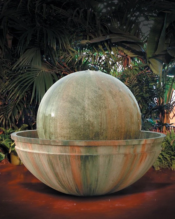 Ball And Bowl Outdoor Water Fountain