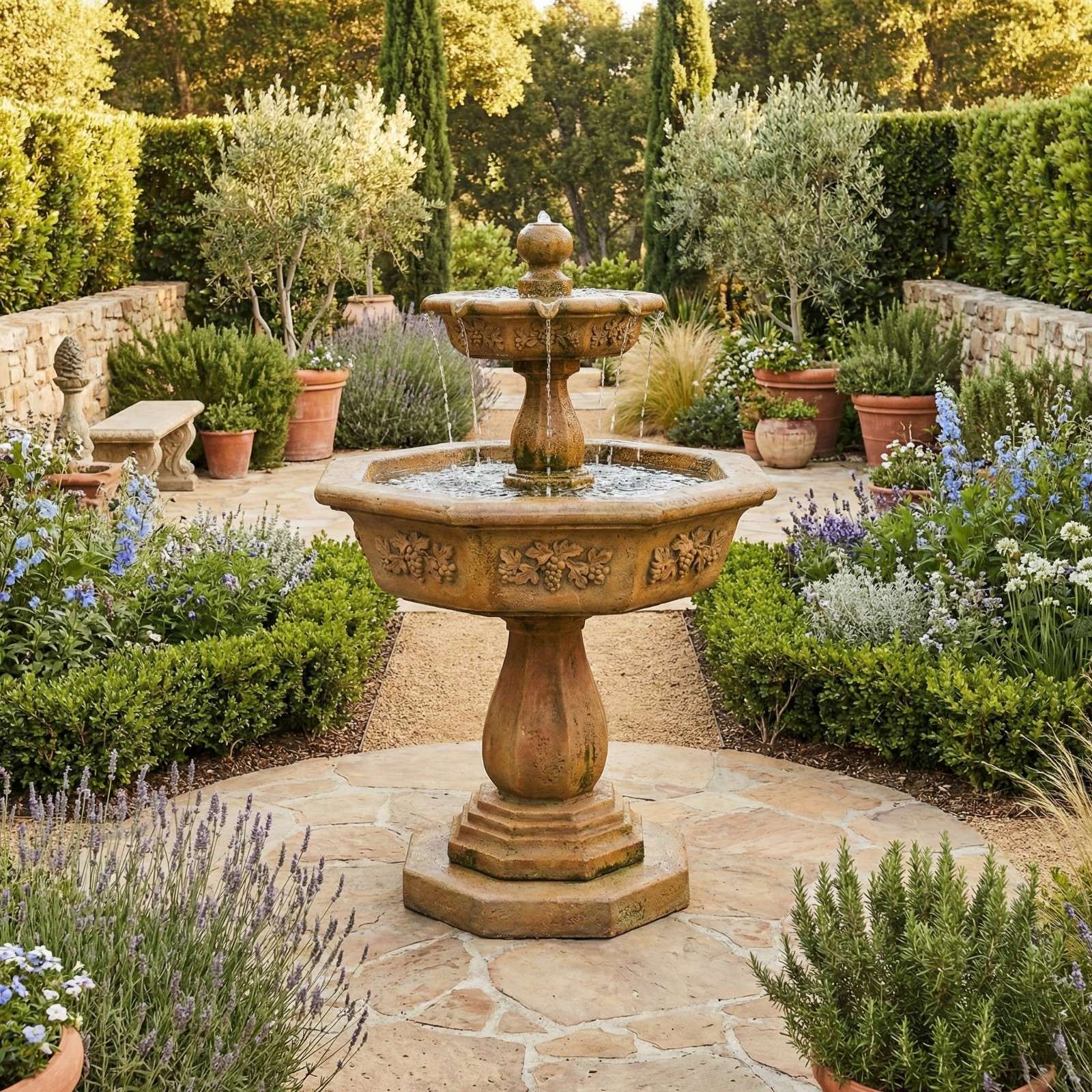 Troubleshooting Uneven Water Flow on a Tiered Fountain