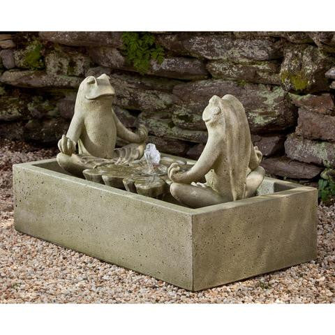 frog outdoor fountain with pool