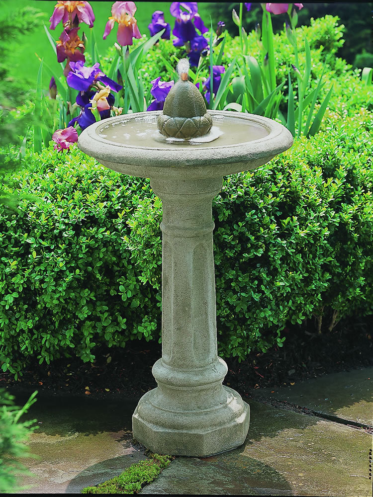 outdoor bird bath fountain