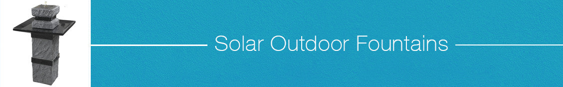 Solar Outdoor Fountains