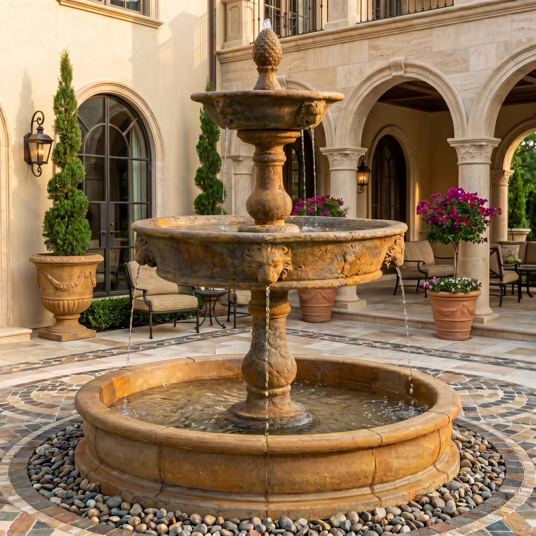Antica Provence Courtyard Fountain