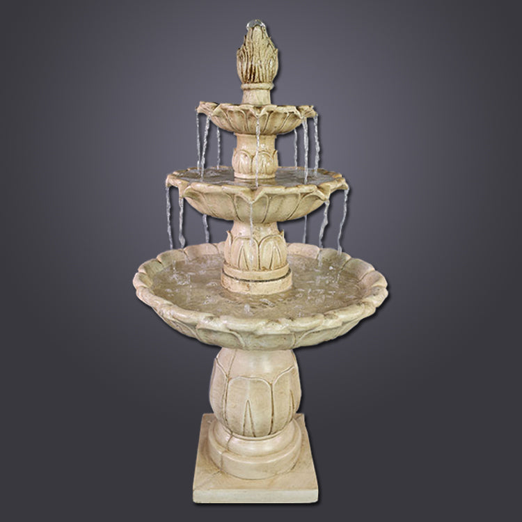 Arcea Lotus Three Tier Fountain