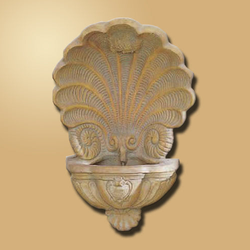 Barocco Shell Wall Fountain