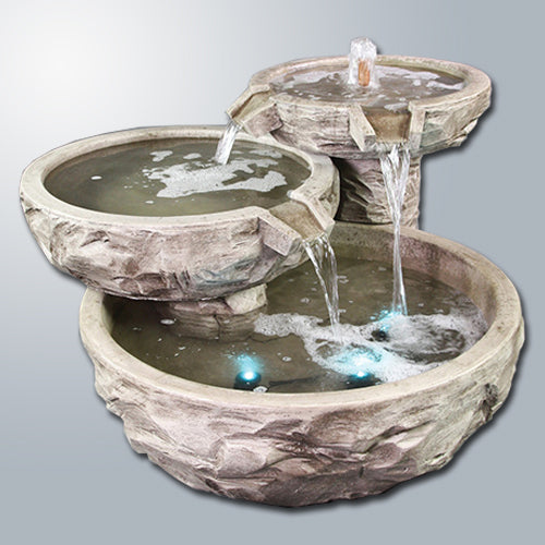 Basalt Triple Cascade Fountain