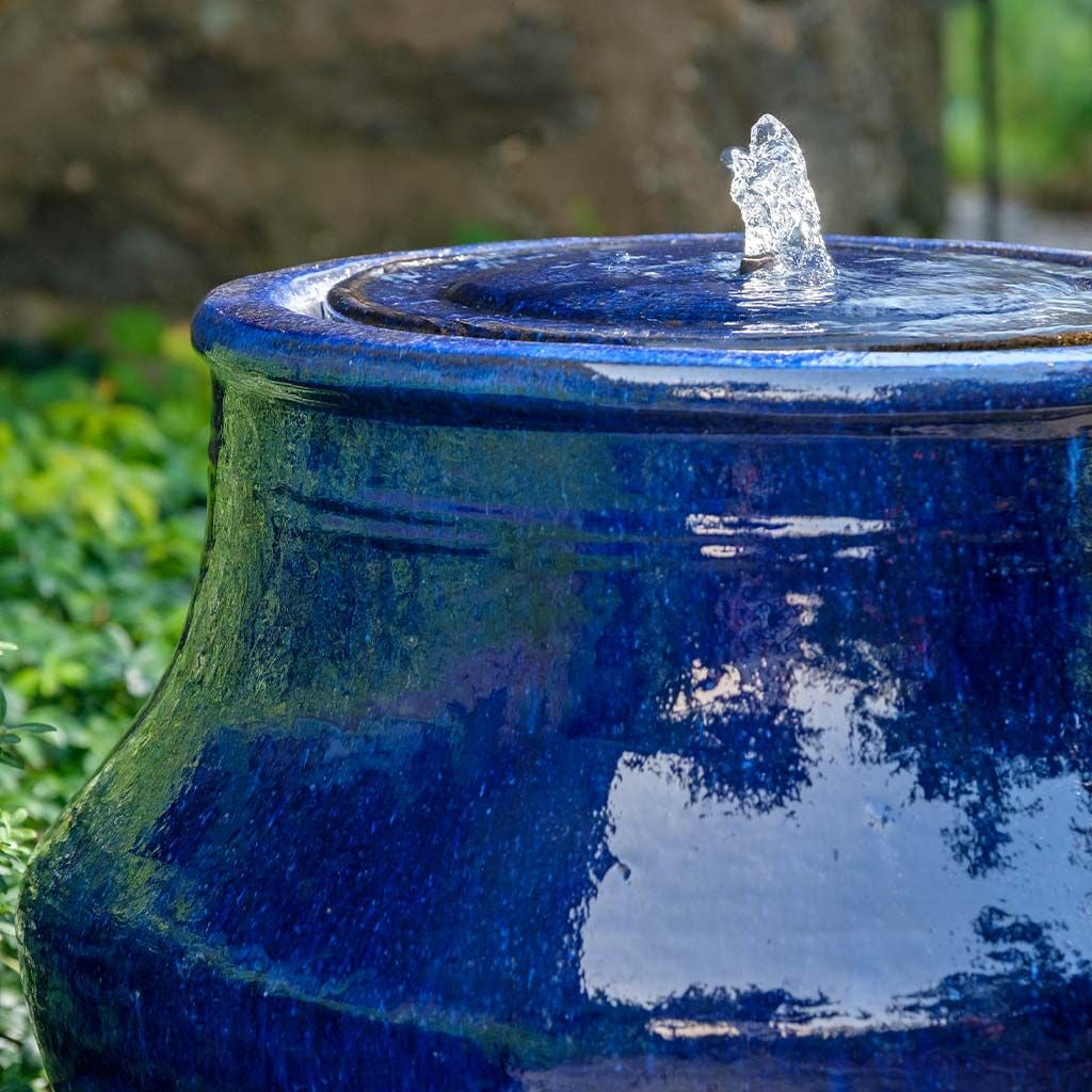 Del Corso Glazed Terra Cotta Fountain