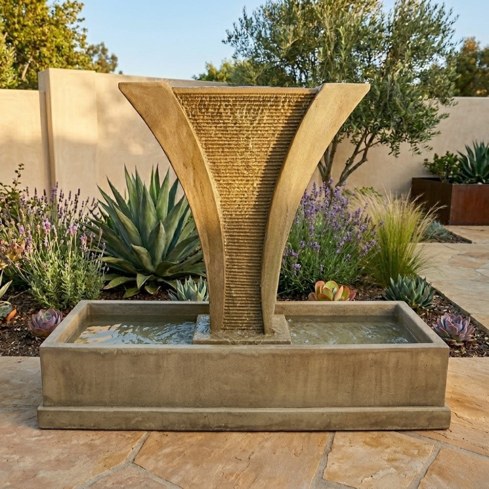 Diesse Fountain With All Water Flow In The Middle