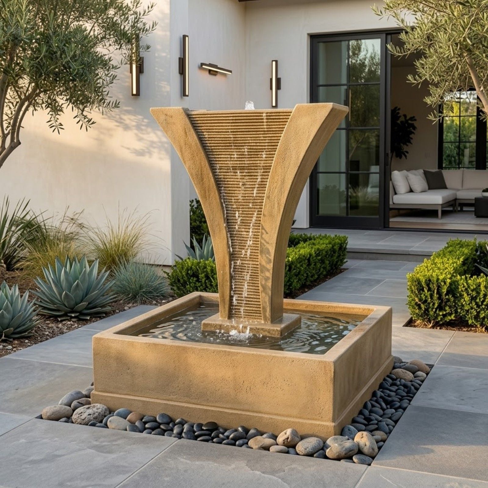 Diesse Fountain With Square Bowl