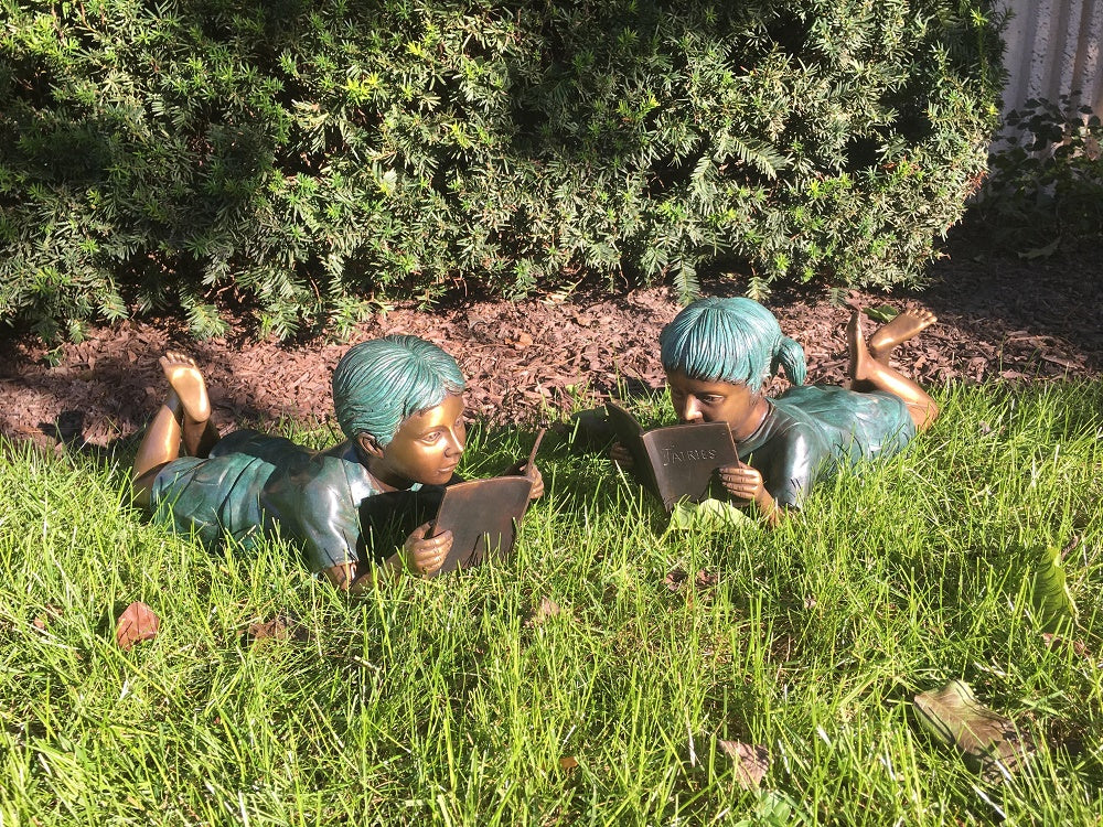 Brass Baron Small Garden Solitude Girl