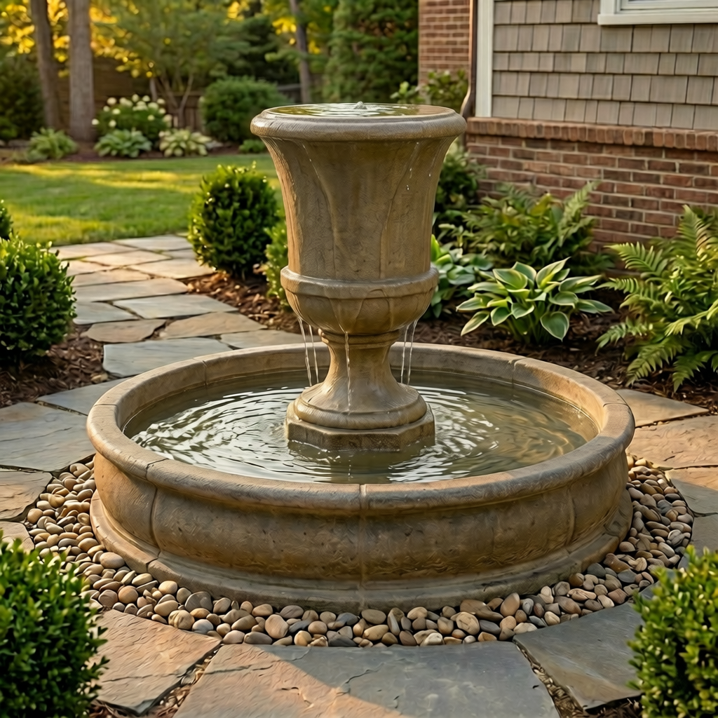 Fascea Urna Fountain With 51" Pond