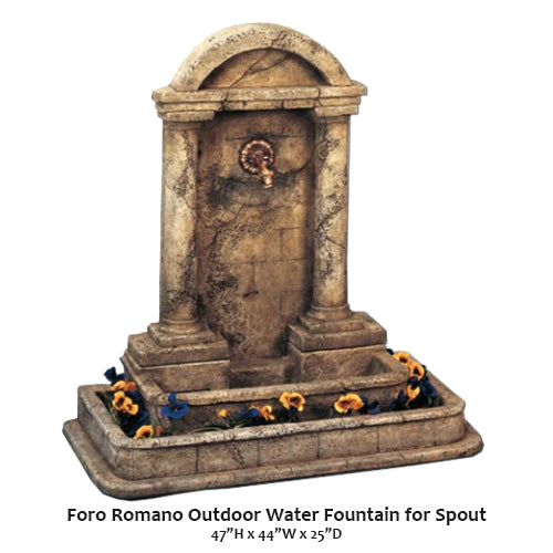 Foro Romano Outdoor Water Fountain for Spout