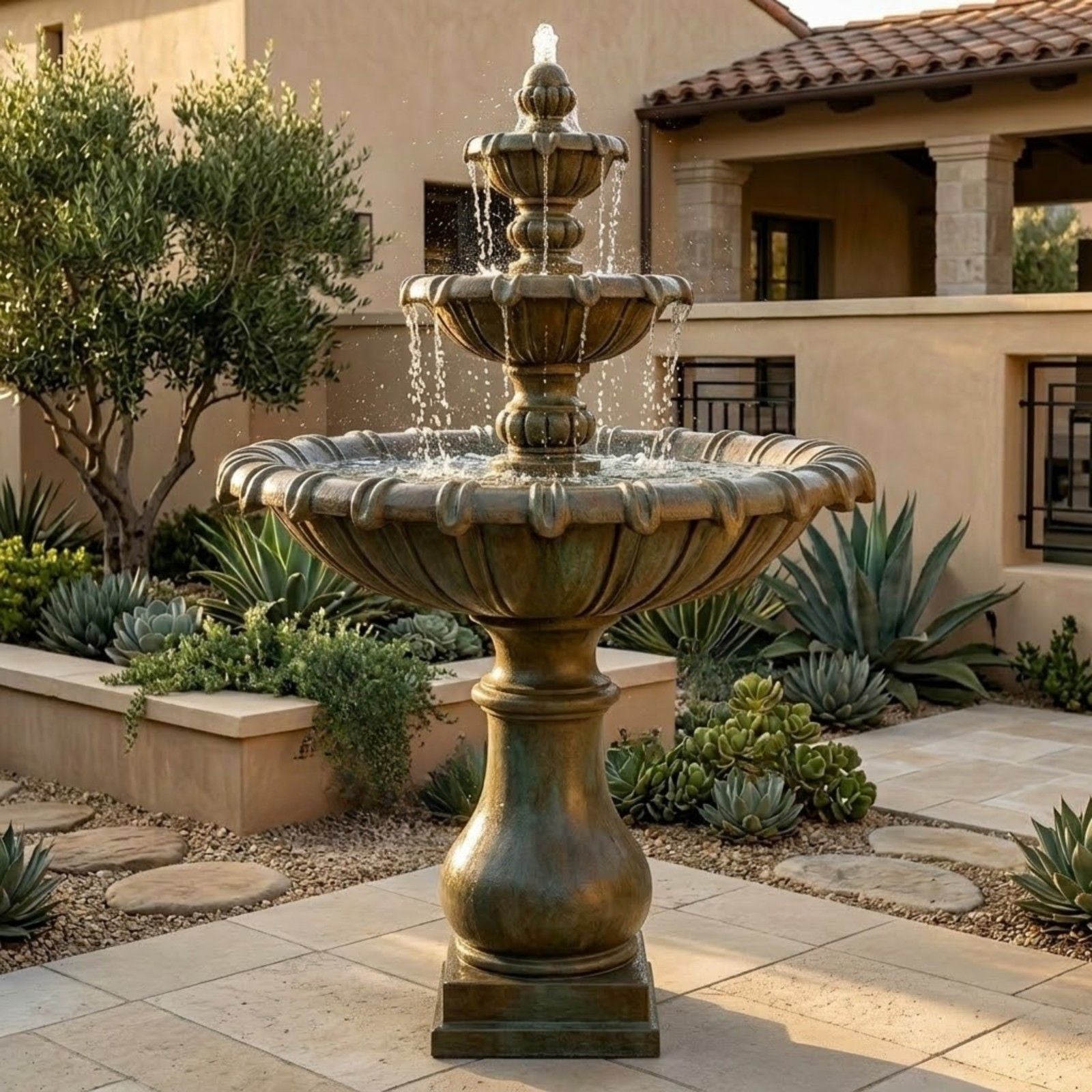 Grand Chateau Three Tier Fountain