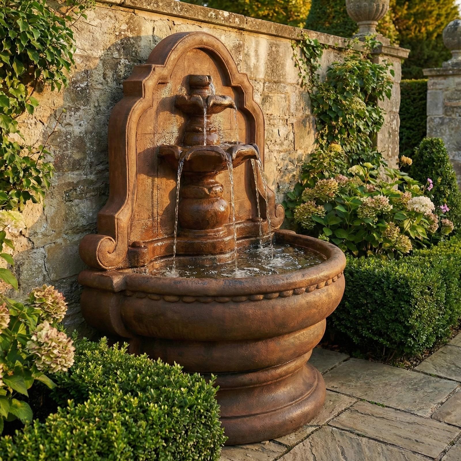 Grande Tier Relief Lavabo Wall Fountain