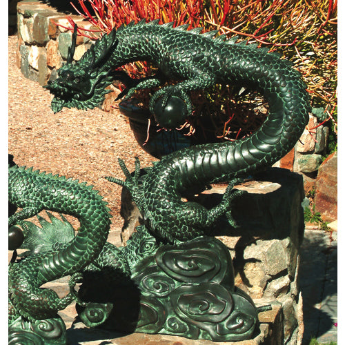 Brass Baron Large Water Dragon Garden | Pool Accent
