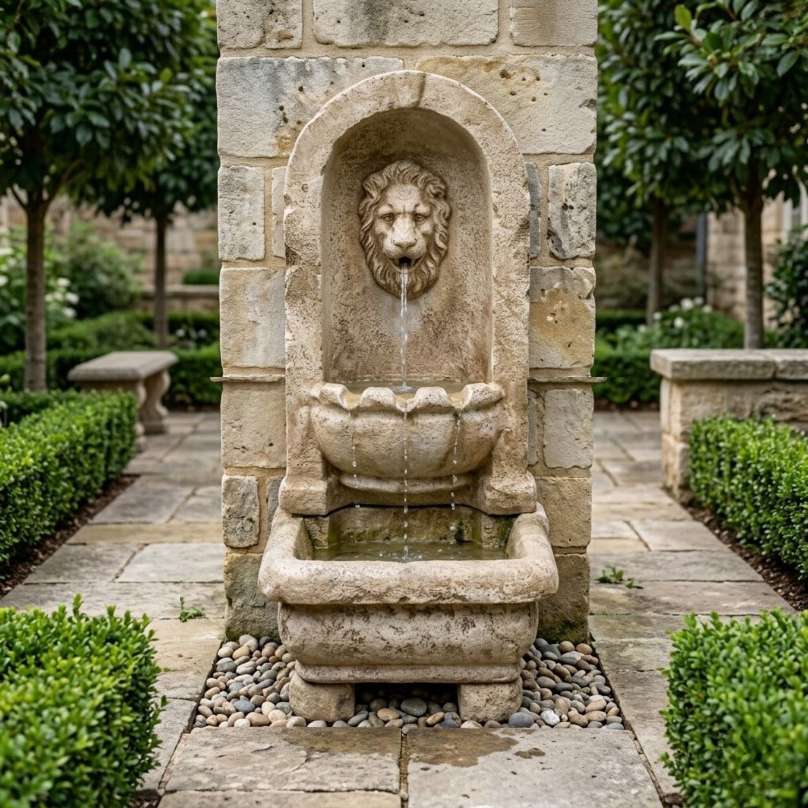 Lion Alcove Fountain