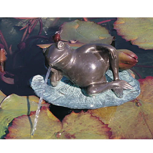 Brass Baron Medium Lazy Frog Garden | Pool Accent