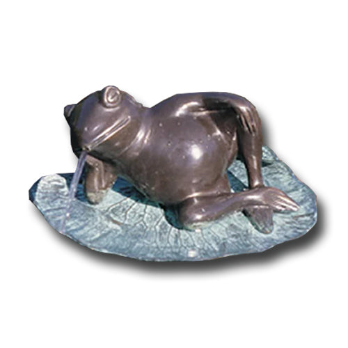 Brass Baron Medium Lazy Frog Garden | Pool Accent