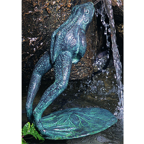 Brass Baron Medium Leaping Frog Garden | Pool Accent