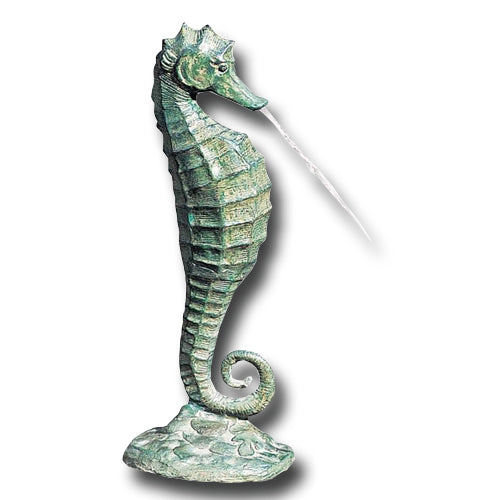 Brass Baron Medium Seahorse Garden | Pool Accent