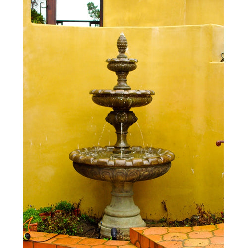 Monegasque Lion Three Tier Fountain