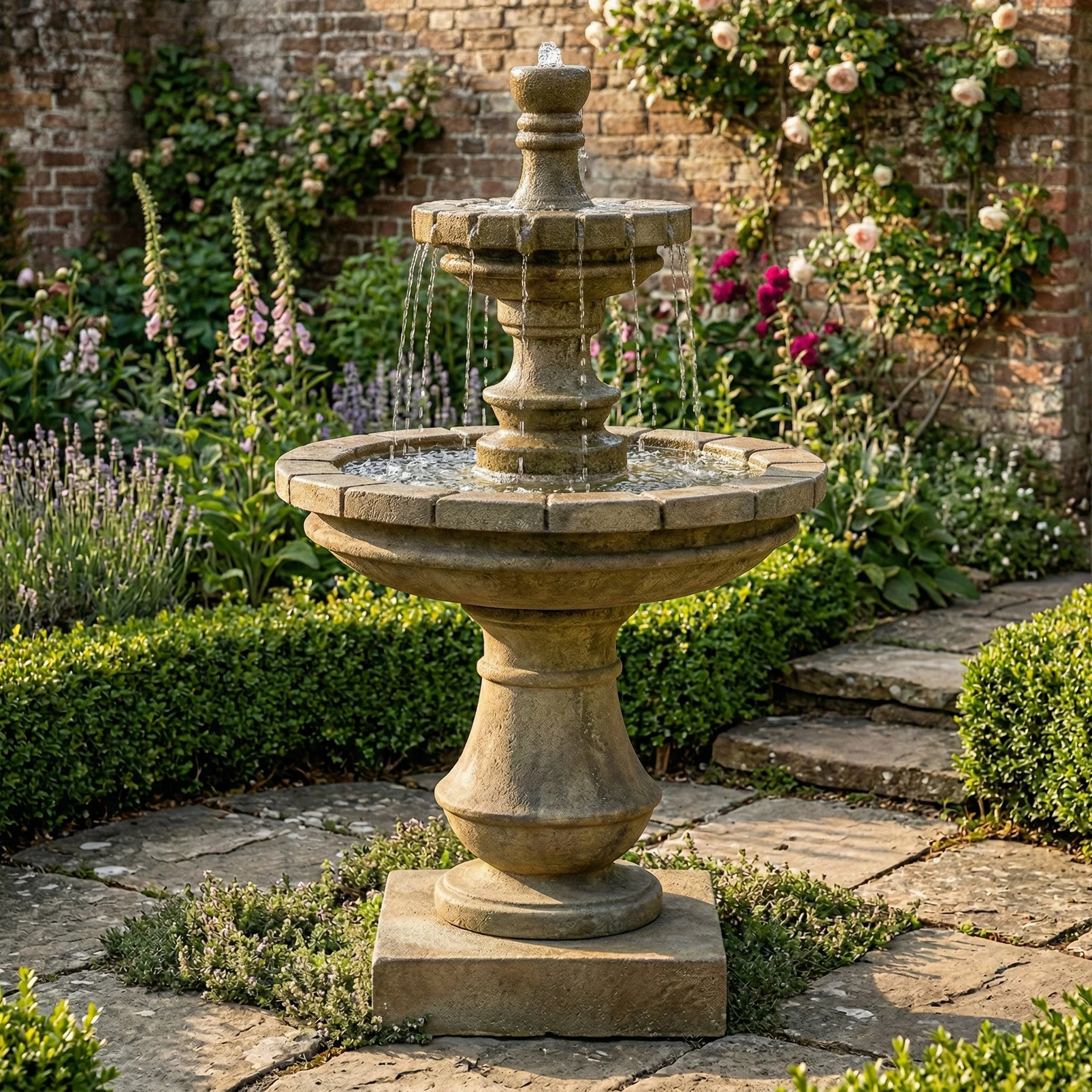 Montefalco Two Tier Small Fountain