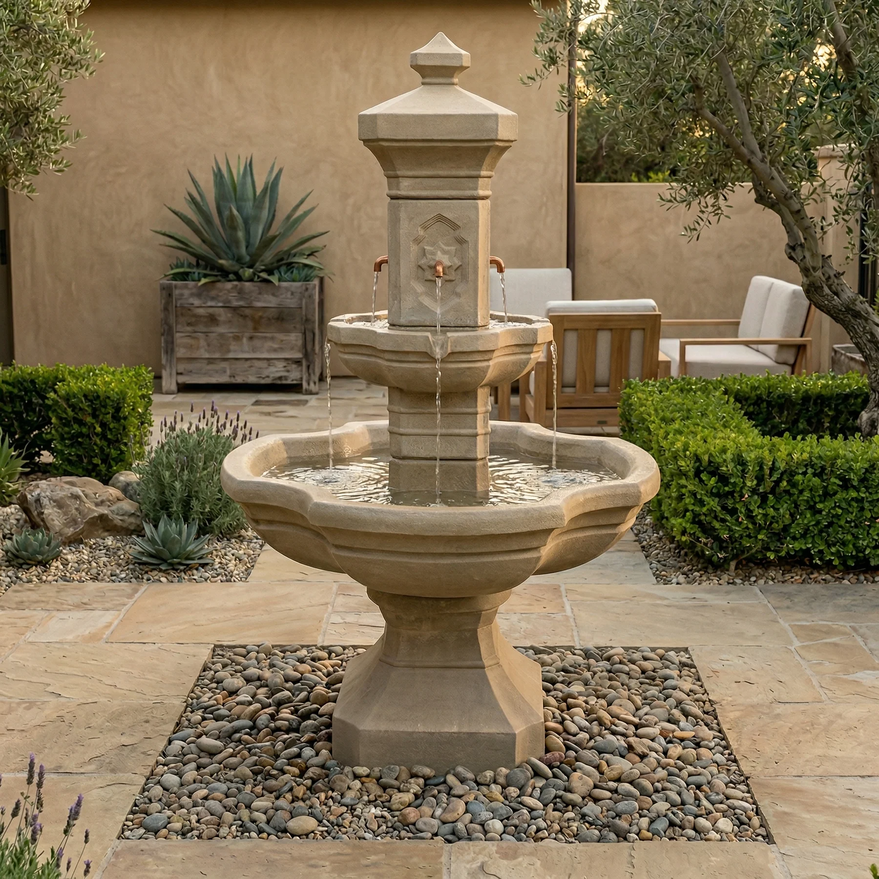 Monterosso Courtyard Fountain