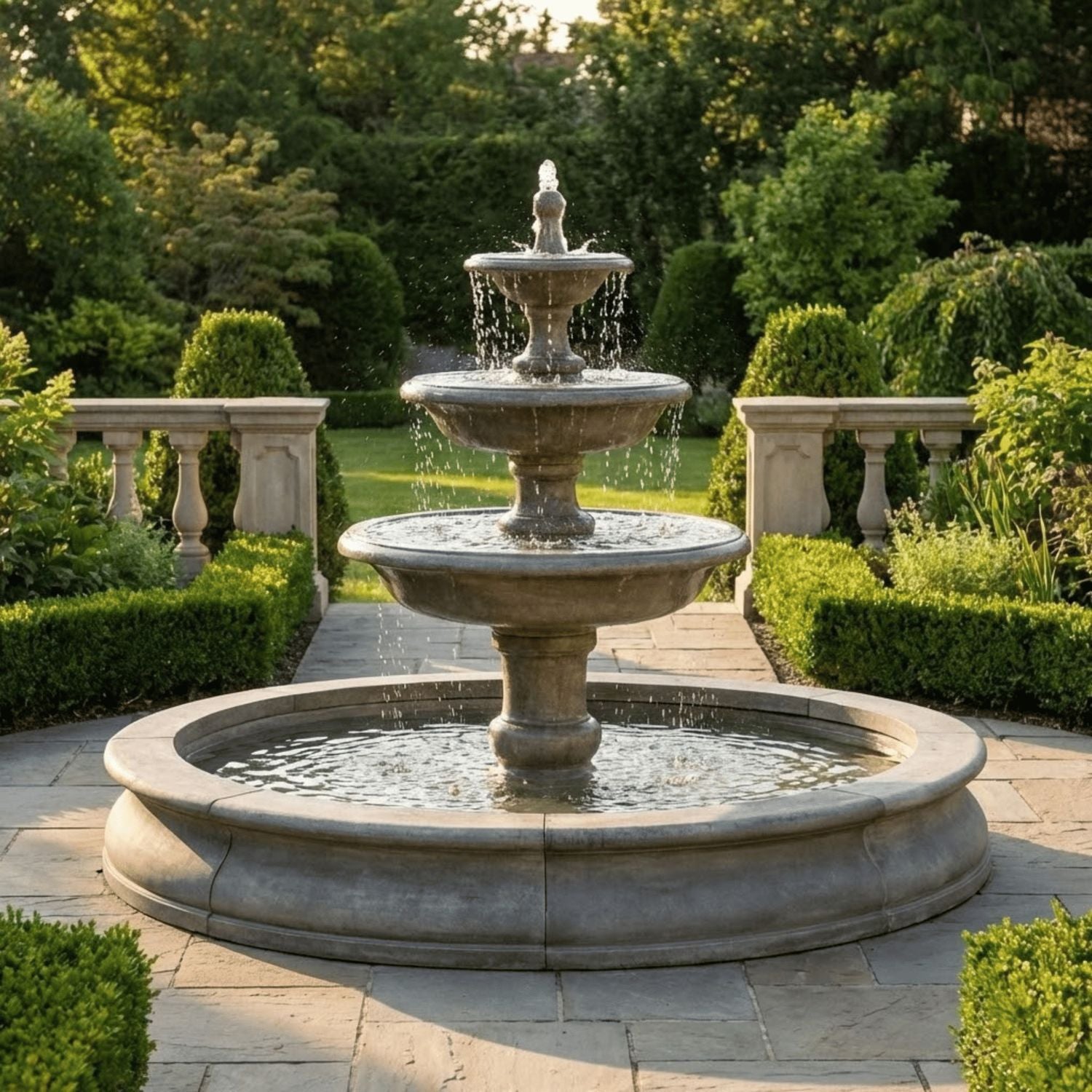Newport Outdoor Water Fountain by Campania