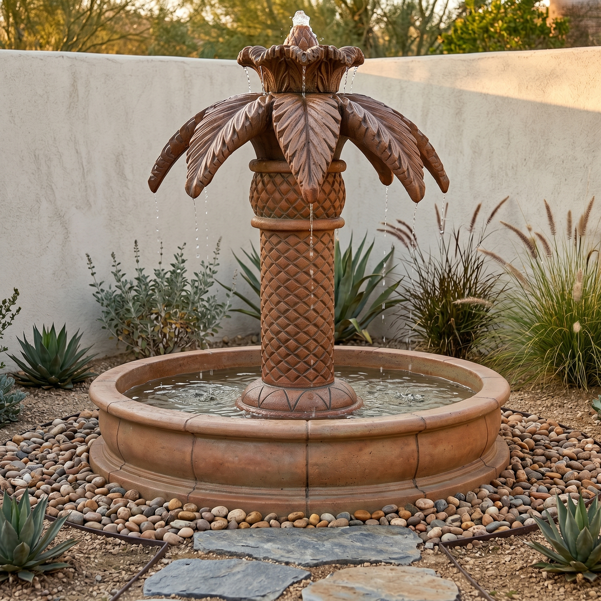Palm Springs Outdoor Water Fountain