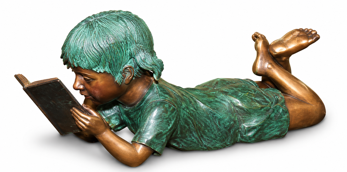 Brass Baron Small Garden Solitude Girl