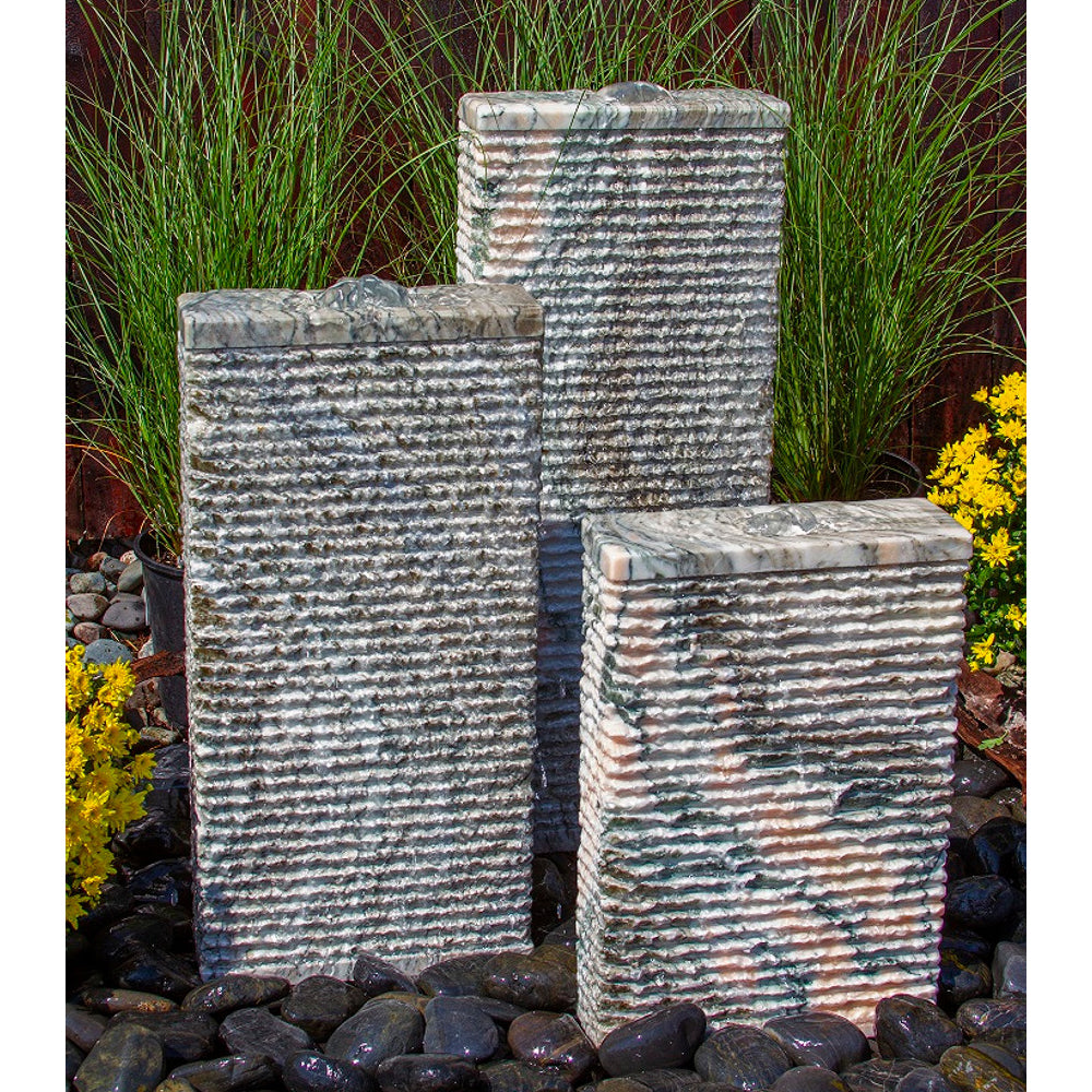 Pink Marble Granite Stone Ripple Fountain