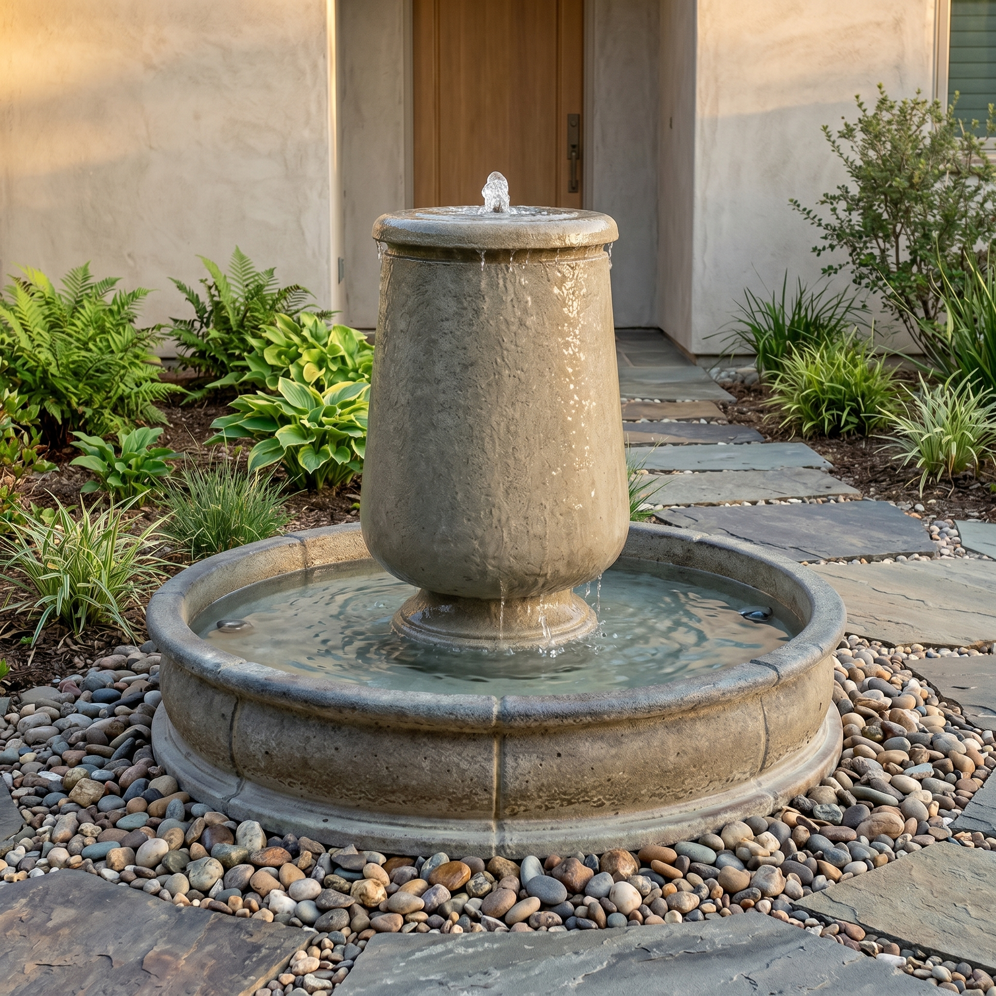 Planum Urna Fountain With 51" Pond
