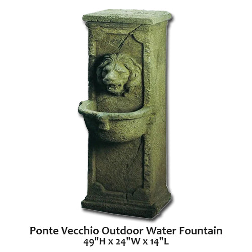 Ponte Vecchio Outdoor Water Fountain