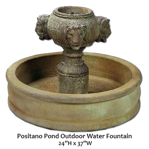 Positano Pond Outdoor Water Fountain