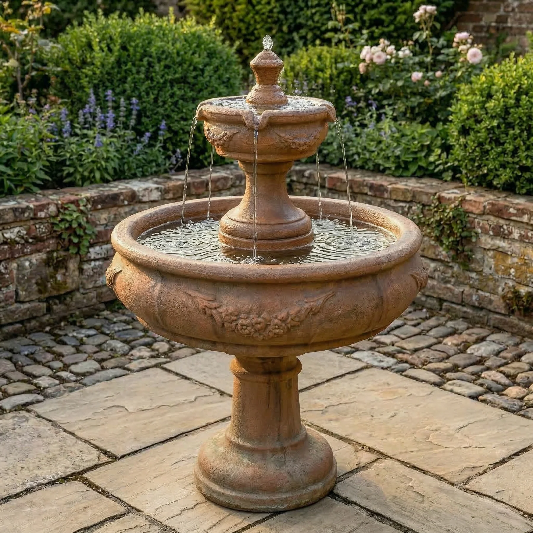 Rosa Two Tier Fountain