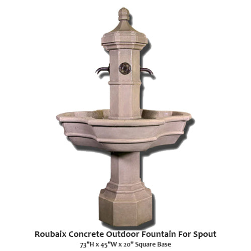 Roubaix Concrete Outdoor Fountain