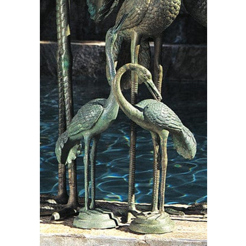 Brass Baron Small Crane Garden | Pool Accent