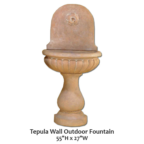 Tepula Wall Outdoor Fountain