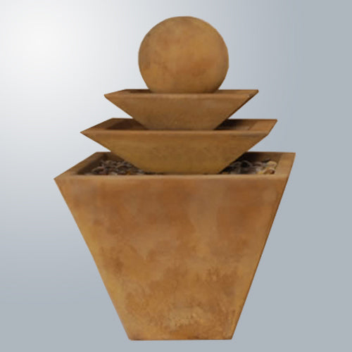 Three Tier Tapered Square Fountain