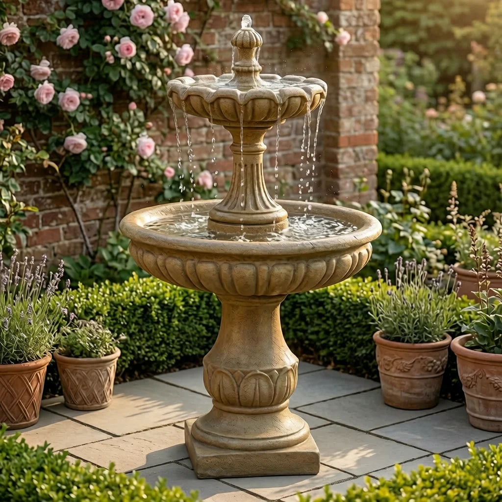 Tivoli Two Tier Outdoor Water Fountain