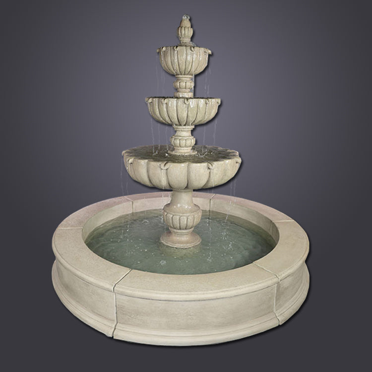 Urbino Grande Three Tier Easy Pond Fountain