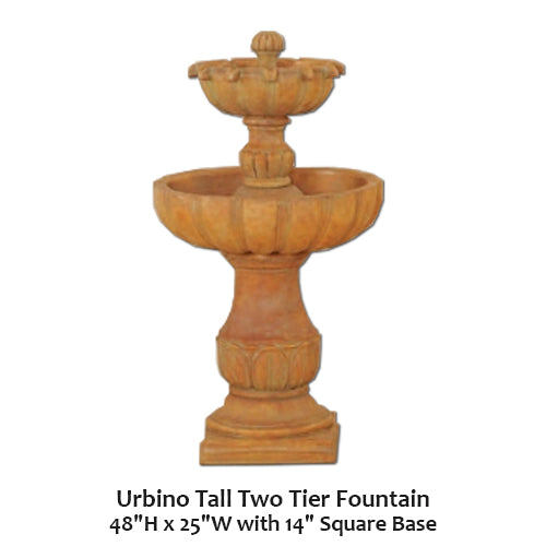 Urbino Tall Two Tier Fountain