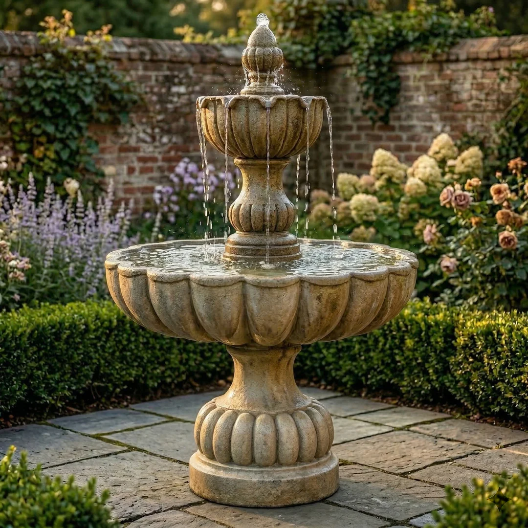 Urbino Grande Short Two Tier Fountain