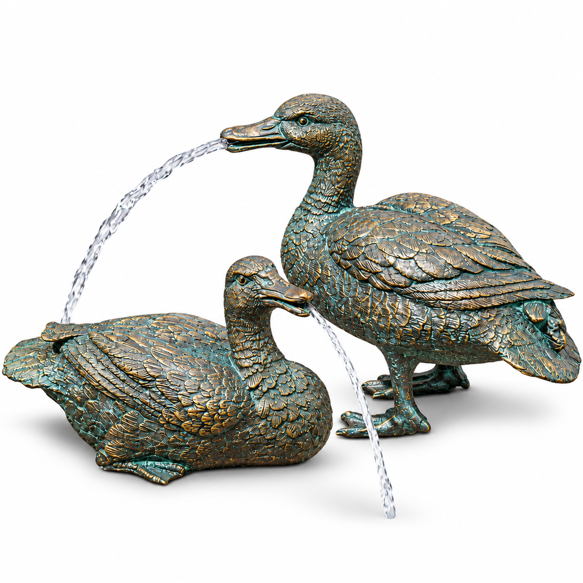 Brass Baron Medium Duck Pair | Pool Accent