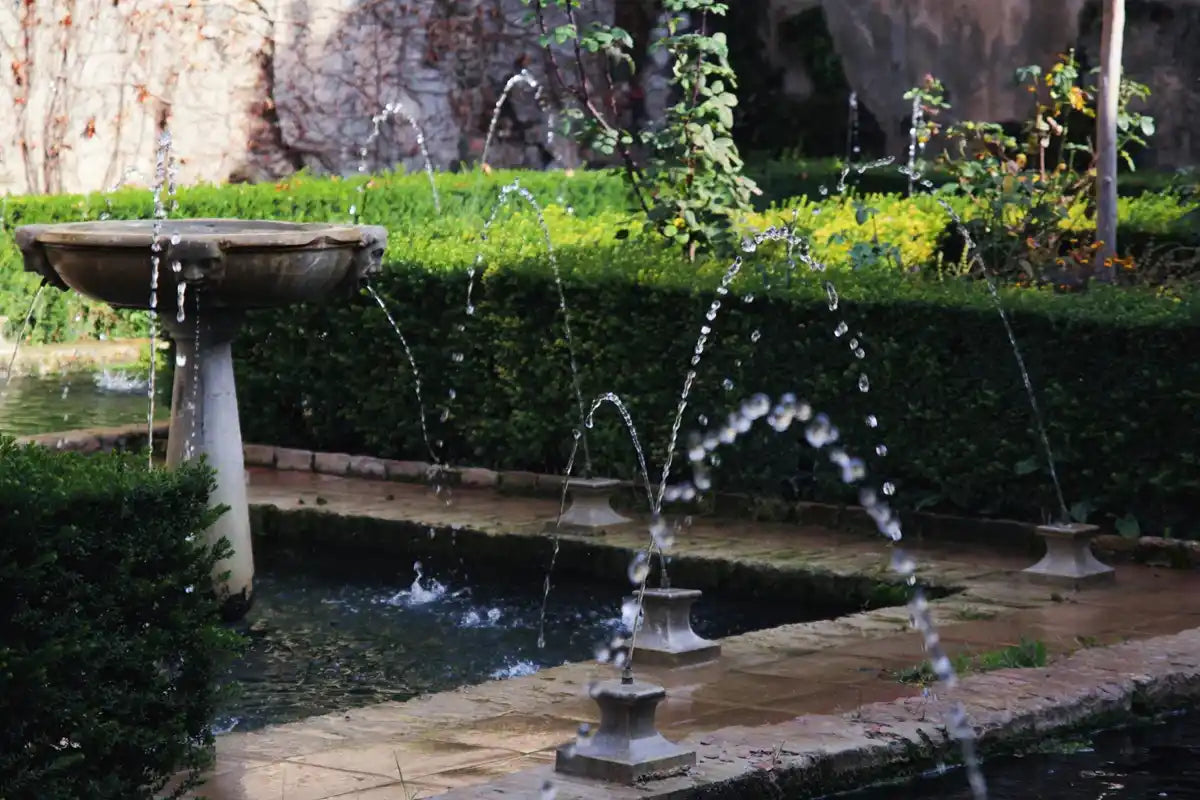 Solar water fountain for your garden