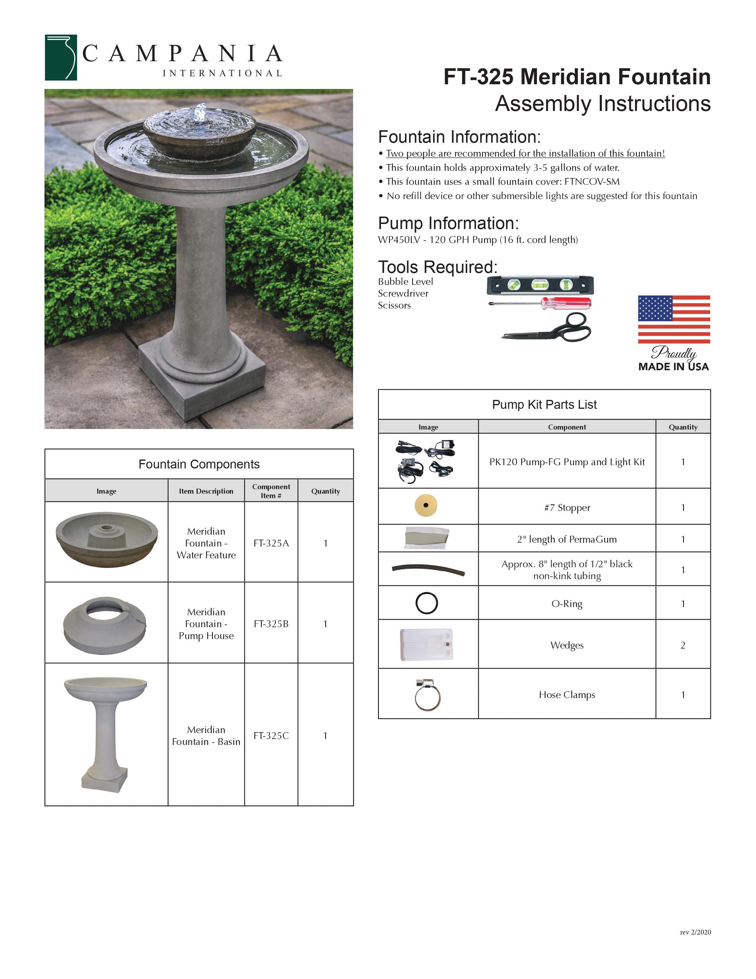Meridian Pedestal Fountain
