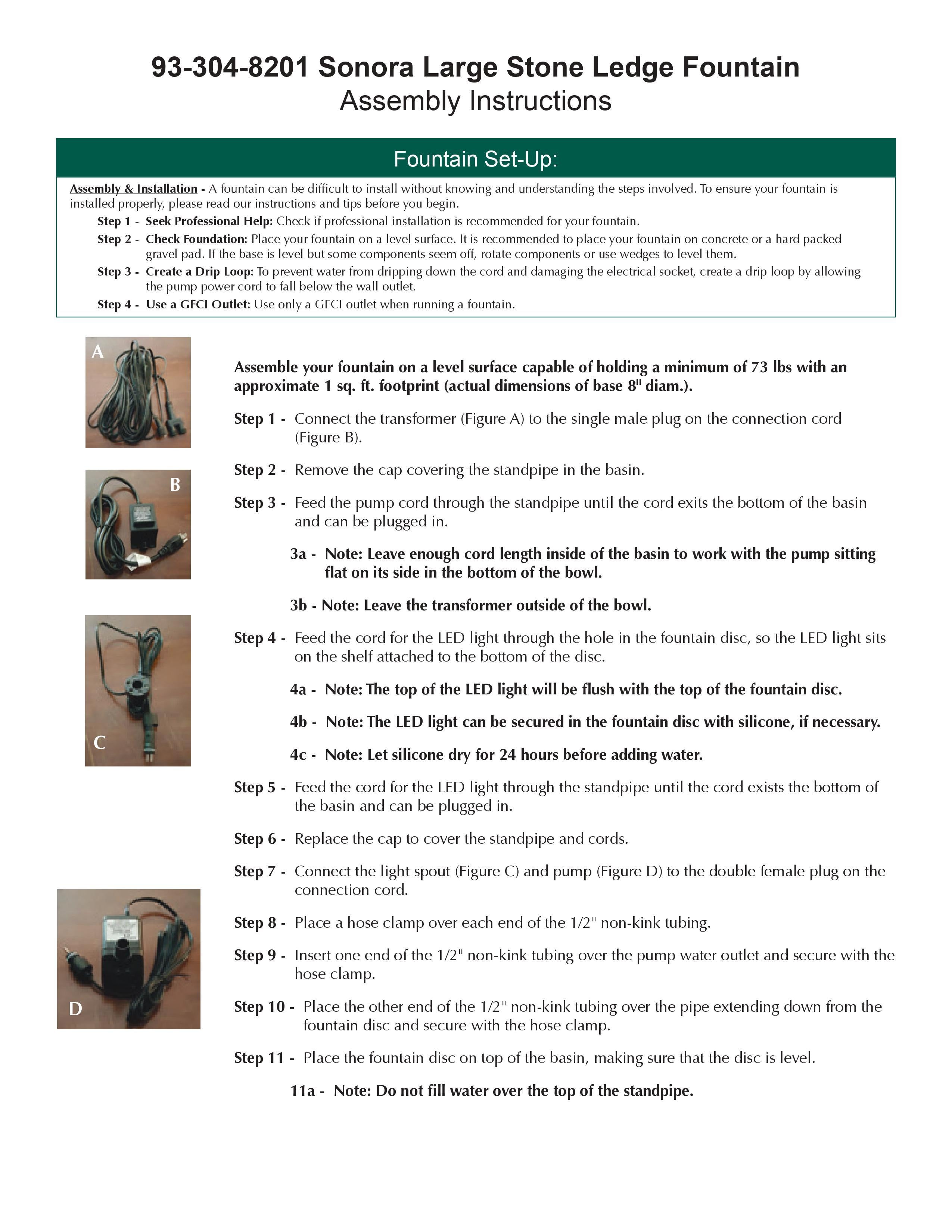 Sonora Large Stone Ledge Garden Fountain