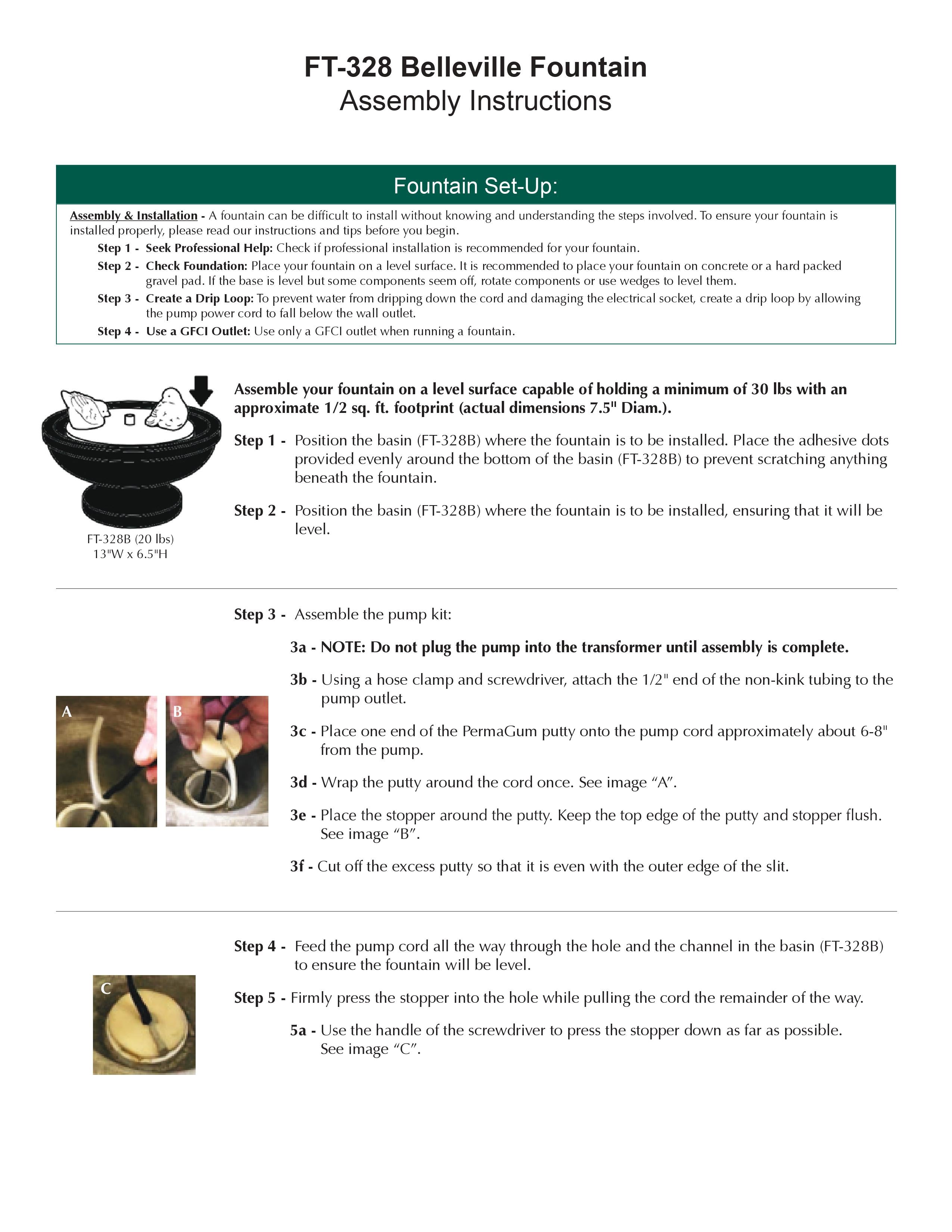 Belleville Garden Fountain