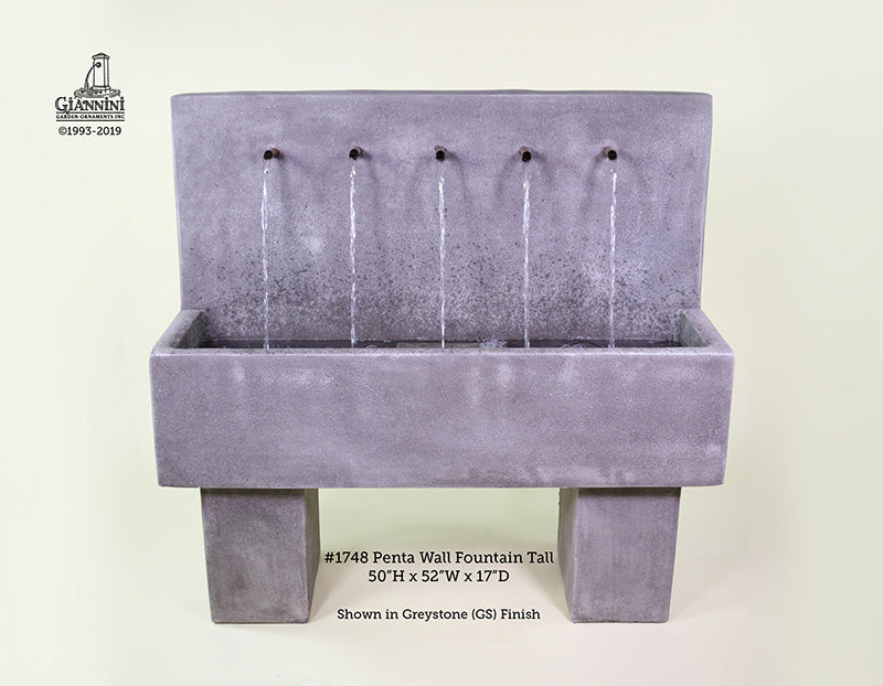 Penta Wall Fountain Tall