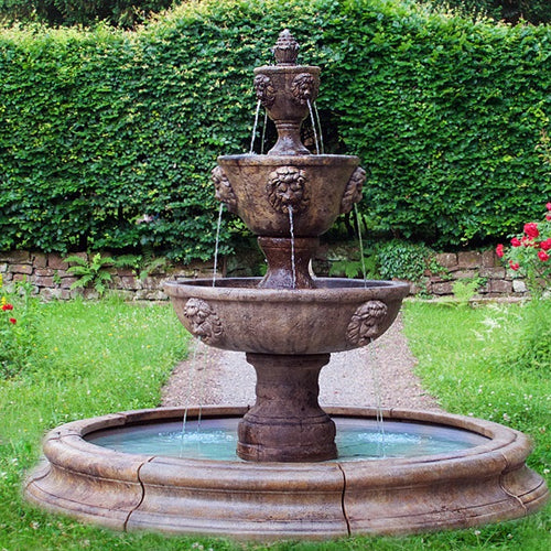 Three-Tier Leonesco in Toscana Pool Fountain